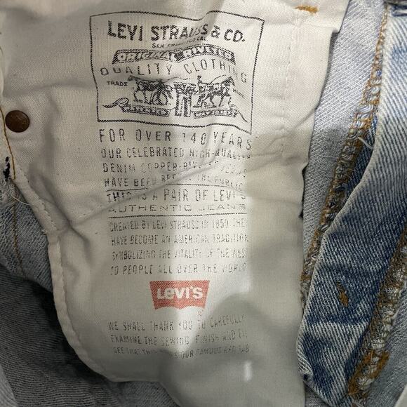Levis 550 Jeans Mens 28x31 (tag 29x32) Made In USA Vtg 90s Relaxed Fit Straight - Picture 7 of 10